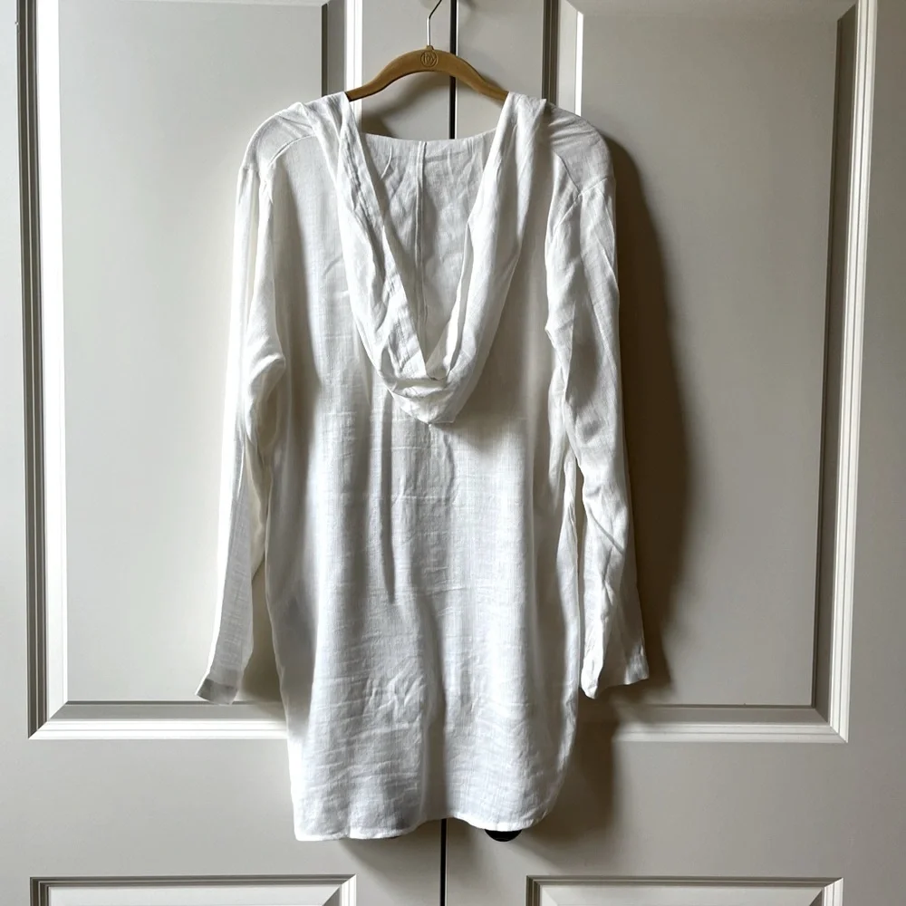 NWOT Billabong Same Story Coverup in Salt Crystal Size Large - Picture 3 of 8